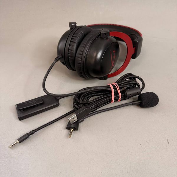 Проводные наушники HyperX Cloud II красный