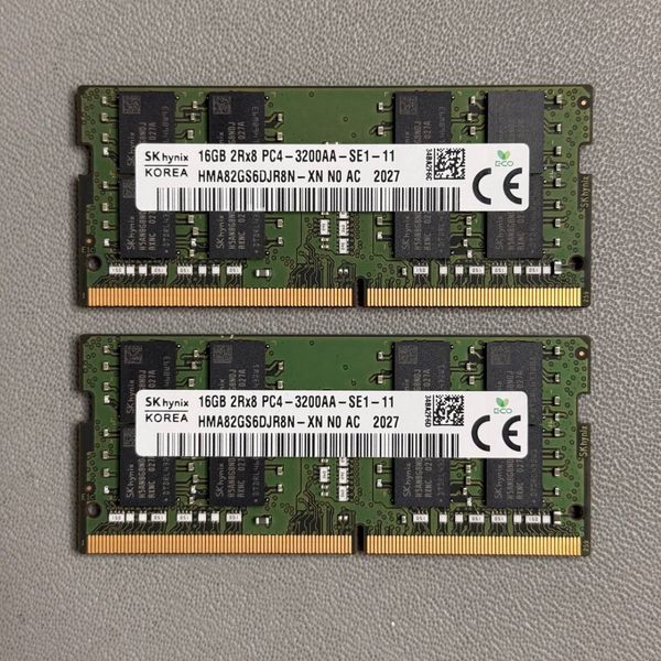 Оперативная память SODIMM Hynix (HMA82GS6DJR8N-XN) 16 ГБ