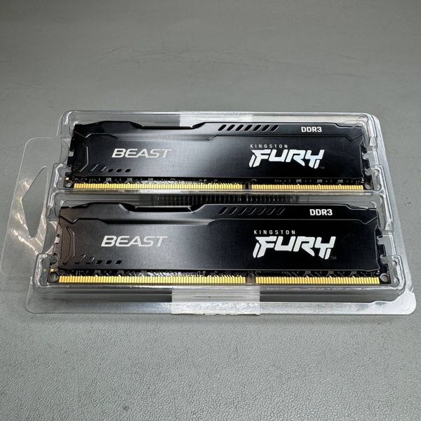 Оперативная память Kingston FURY Beast Black [KF318C10BBK2/16] 16 ГБ