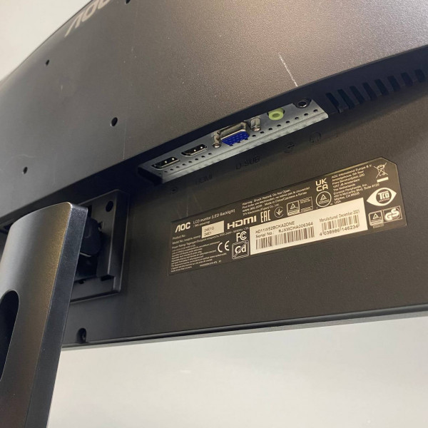 23.8'' Монитор AOC 24E1Q FHD, IPS, VGA, HDMI, DP черный