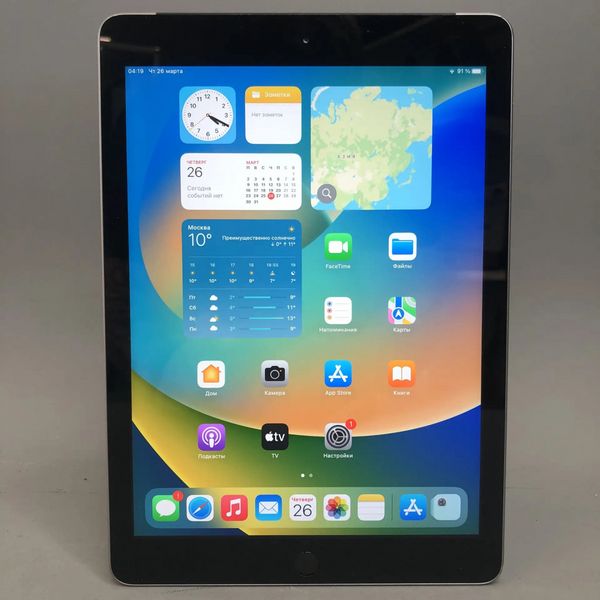 9.7'' Планшет Apple iPad 5 2017 32Gb Wi-Fi + Cellular A1823, серый