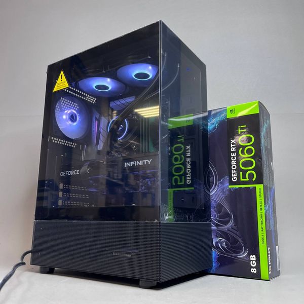 Игровой ПК Ryzen 5 5500 / 32Gb / SSD 512Gb m.2 / 1Tb HDD / 8Gb RTX 5060Ti