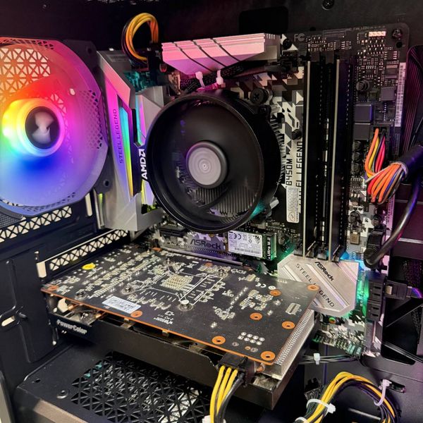 Игровой ПК Ryzen 5 5500 / 16Gb / 256Gb m.2 / 500Gb HDD / 8Gb RX6600