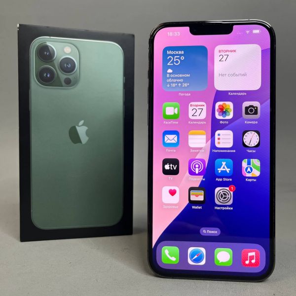 Смартфон Apple iPhone 13 Pro Max, 256GB, Alpine Green (Зеленый), Dual: nano SIM + eSIM