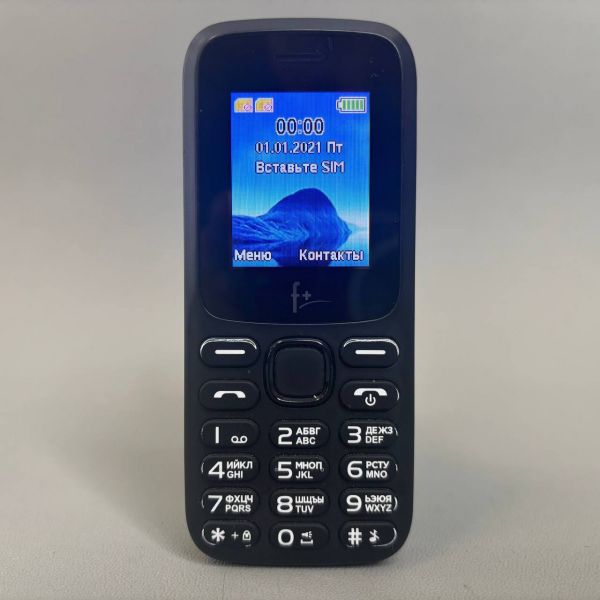 Телефон кнопочный мобильный F+ F197 Black, черный
