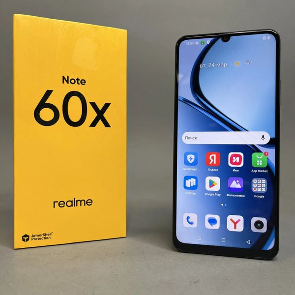 Смартфон realme Note 60X 3/64 ГБ, Dual nano SIM, черный