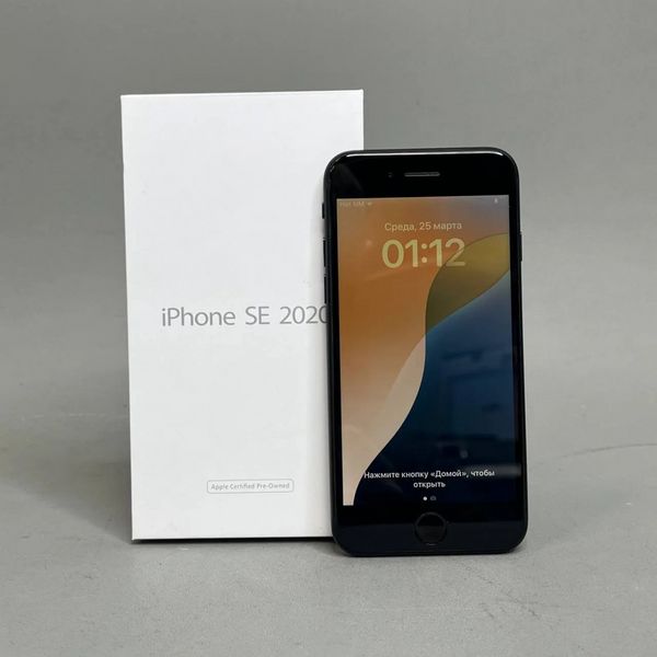 Смартфон Apple iPhone SE 2020 128 ГБ, nano SIM+eSIM, черный (Slimbox)