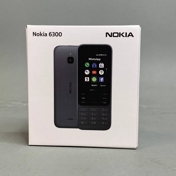 Телефон Nokia 6300 4G, Dual nano SIM, темно-серый