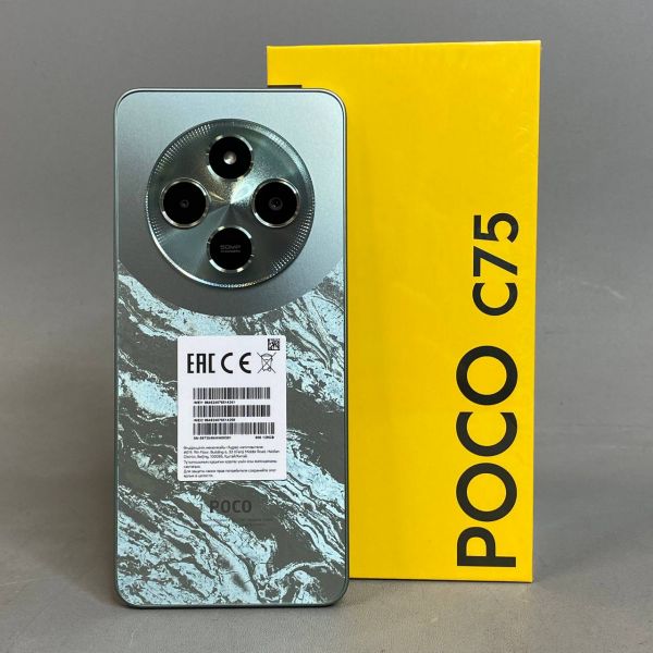 Смартфон Xiaomi Poco C75 6/128 ГБ RU, Dual sim, Green