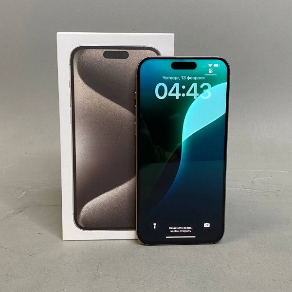 Смартфон Apple iPhone 15 Pro Max 256 ГБ, Dual: nano SIM + eSIM, натуральный титан
