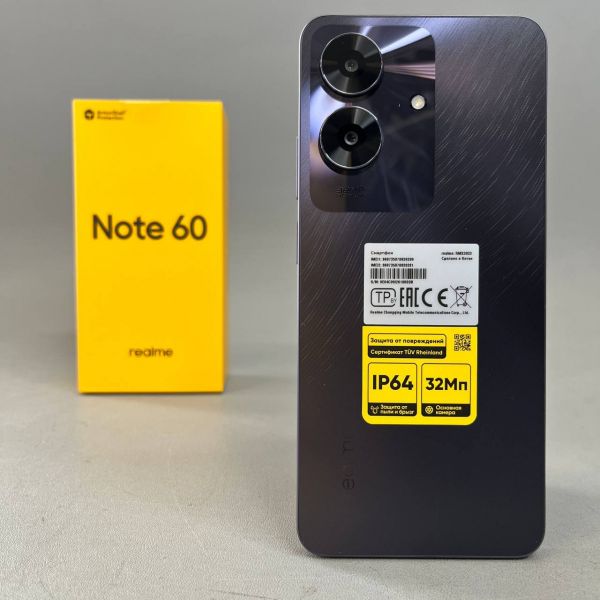 Смартфон realme Note 60 4/128 ГБ RU, Dual nano SIM, черный