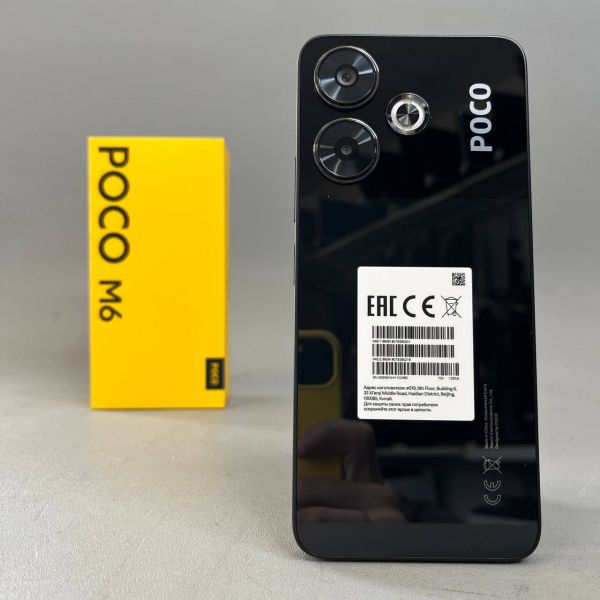Смартфон Xiaomi Poco M6 4G 6/128 ГБ, Dual nano SIM, Global, черный