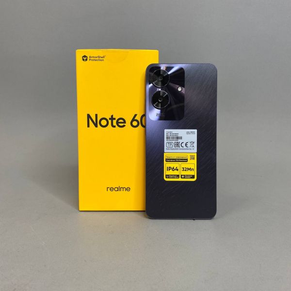Смартфон realme Note 60 4/128 ГБ RU, Dual nano SIM, черный