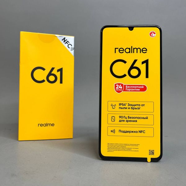 Смартфон realme C61 6/128 ГБ RMX3930, Темно-зеленый