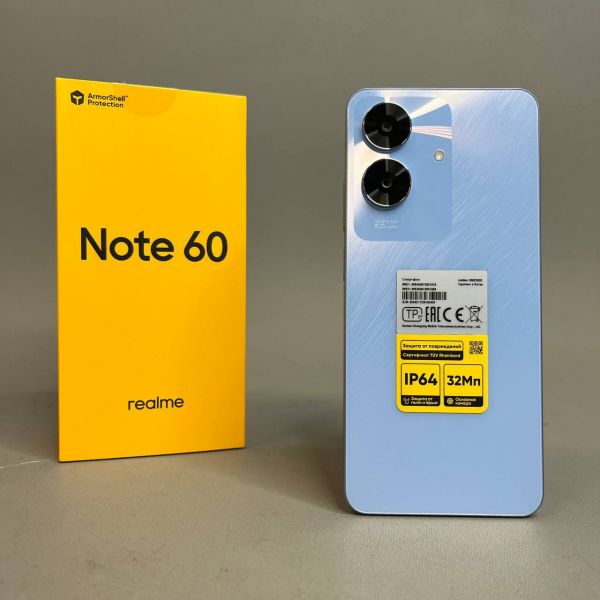 Смартфон realme Note 60 6/128 ГБ, RMX3933, Небесный голубой