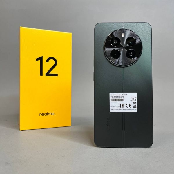 Смартфон realme 12 4G 8/256 ГБ RU, 2 nano SIM, зеленый малахит