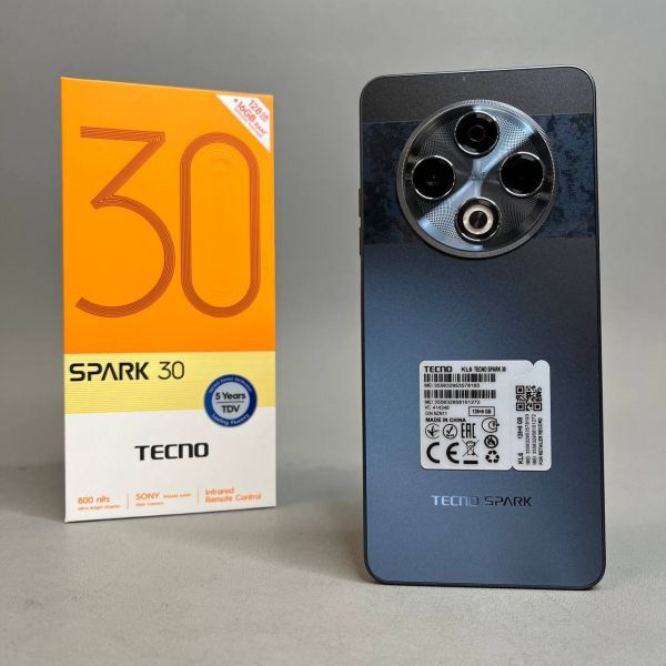 Смартфон TECNO Spark 30 8/128 ГБ  , Dual nano SIM, Stellar Shadow