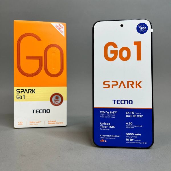 Смартфон TECNO Spark Go 1 3/64Gb RU, Dual nano SIM, startrail black