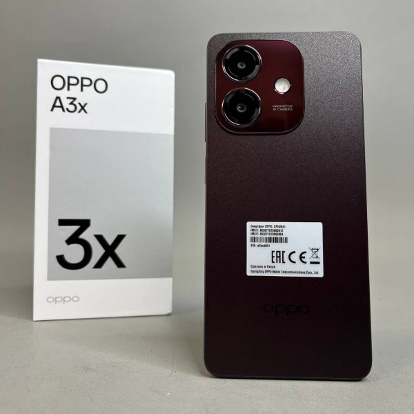 Смартфон Oppo A3x 4/128Gb Бургунди