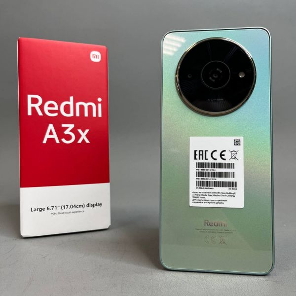 Смартфон Xiaomi Redmi A3x 3/64 ГБ RU, Dual nano SIM, aurora green