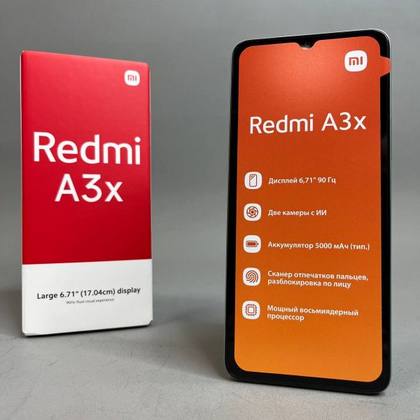 Смартфон Xiaomi Redmi A3x 3/64 ГБ RU, Dual nano SIM, aurora green
