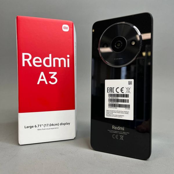 Смартфон Xiaomi Redmi A3 4/128 ГБ (EAC), Dual nano SIM, черный