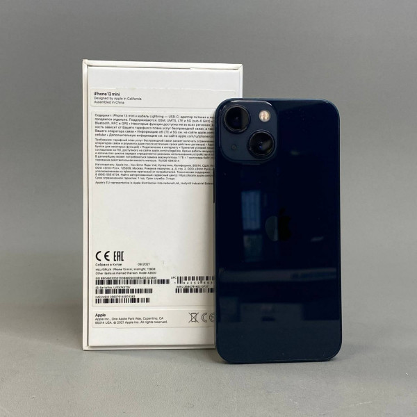 Смартфон Apple iPhone 13 mini 128 ГБ, Черный, RU Dual: nano SIM + eSIM