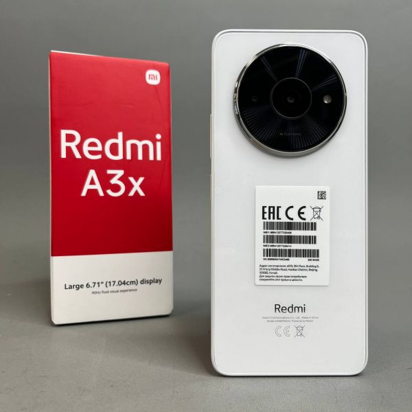 Смартфон Xiaomi Redmi A3x 3/64 ГБ RU, Dual nano SIM,Moonlight White