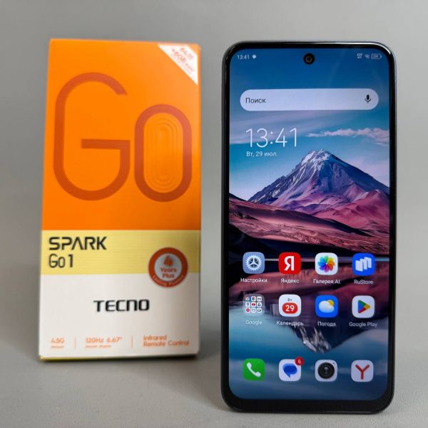Смартфон TECNO Spark Go 1 3/64Gb RU, Dual nano SIM, startrail black
