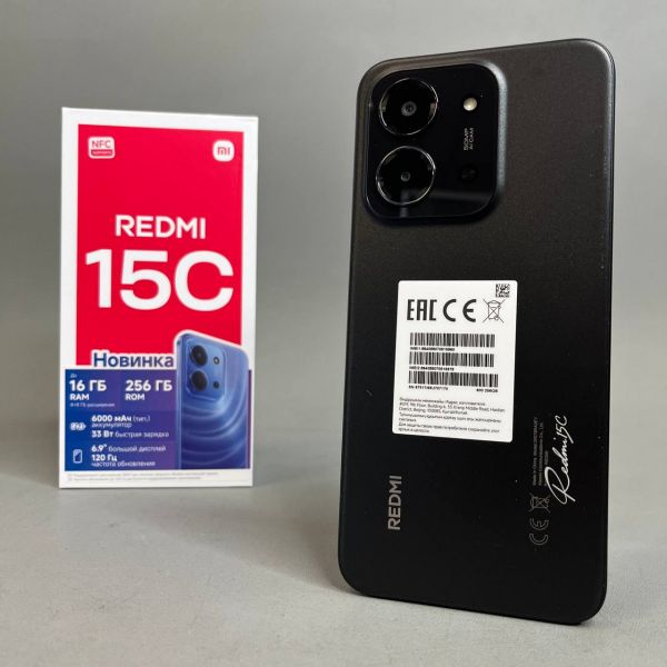 Смартфон Xiaomi Redmi 15C 8/256 ГБ RU, Dual nano SIM, черный