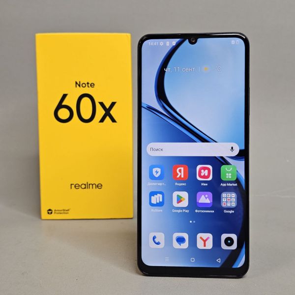 Смартфон realme Note 60X, RMX3938, 3 ГБ/64 ГБ, черный