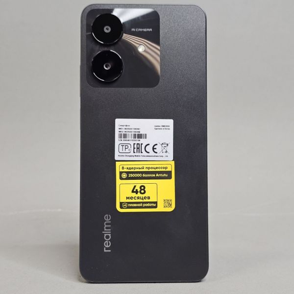 Смартфон realme Note 60X, RMX3938, 3 ГБ/64 ГБ, черный