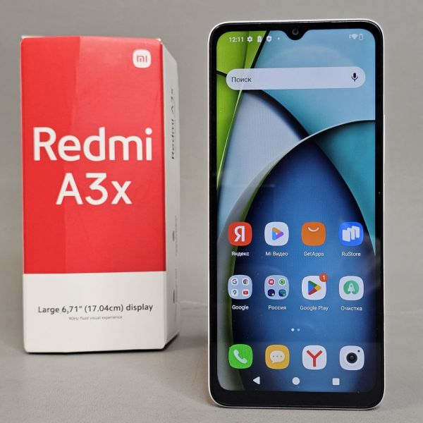 Смартфон Xiaomi Redmi A3x, 3/64 GB, RU, 2 nano SIM, White (белый)