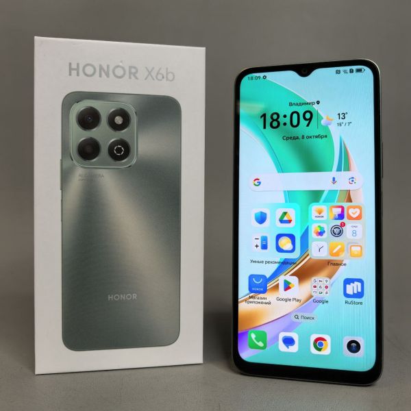 Смартфон Honor X6b 6/256Gb, Nano-SIM, Android 14, 6.56
