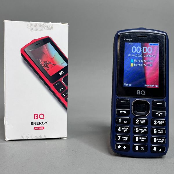Мобильный телефон BQ 2452 Energy Blue+Black с 2-мя СИМ-картами