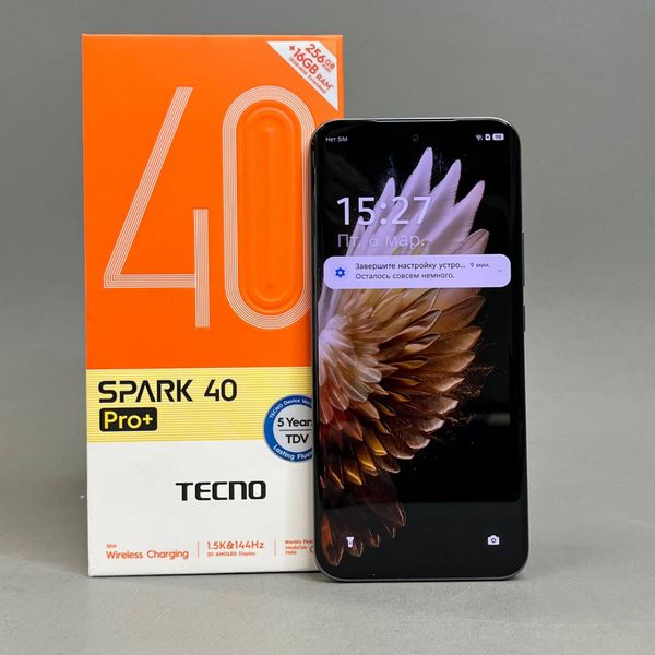 Смартфон Tecno Spark 40 Pro+ , 8/256 GB, 2 nano-sim, серый