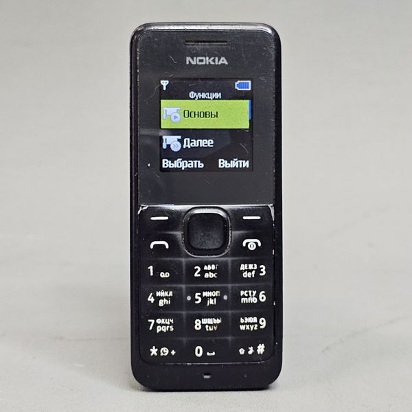 Сотовый телефон кнопочный NOKIA 1050/105 Черный (2G, 1SIM, RM-908)