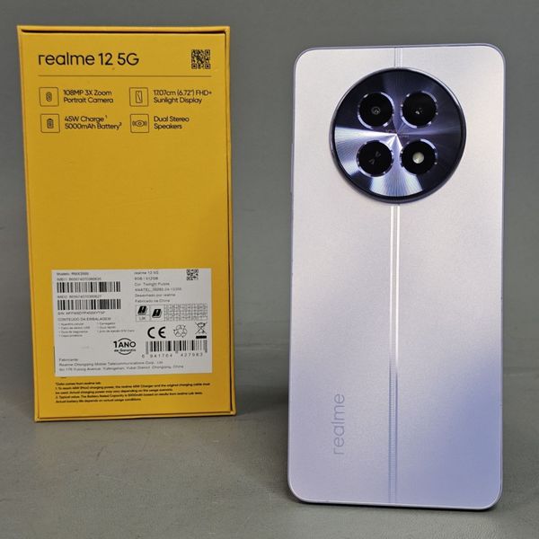 Смартфон realme 12 5G 8/512 ГБ RU, Dual nano SIM,фиолетовый 