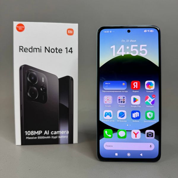 Смартфон Xiaomi Redmi Note 14 8/128 ГБ голубой