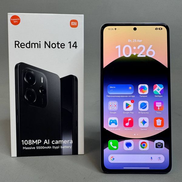 Смартфон Xiaomi Redmi Note 14 4G 8/256Gb, Global, Dual nano SIM ,фиолетовый
