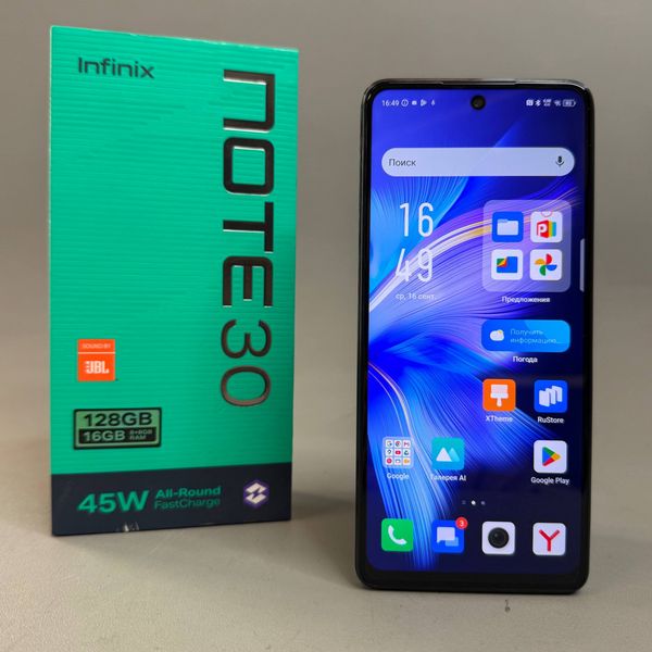 Смартфон Infinix NOTE 30 8/128 ГБ черный