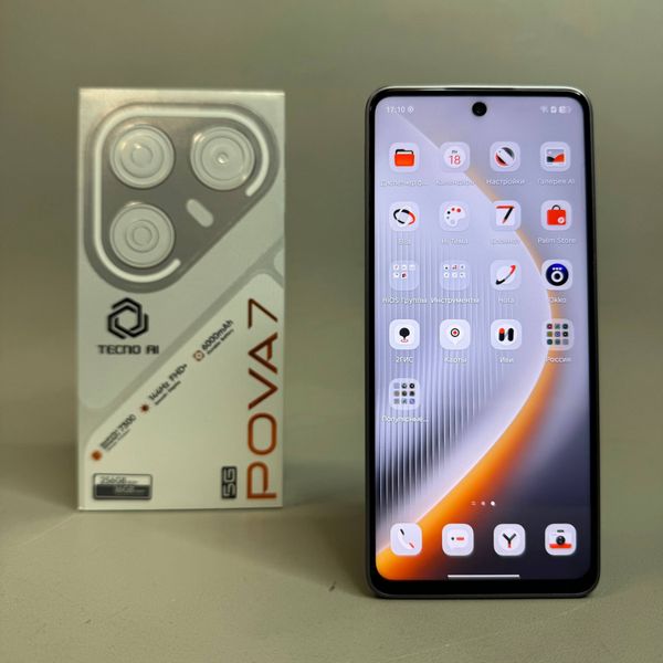 Смартфон Tecno POVA 7 5G 8/256ГБ, Geek Black черный