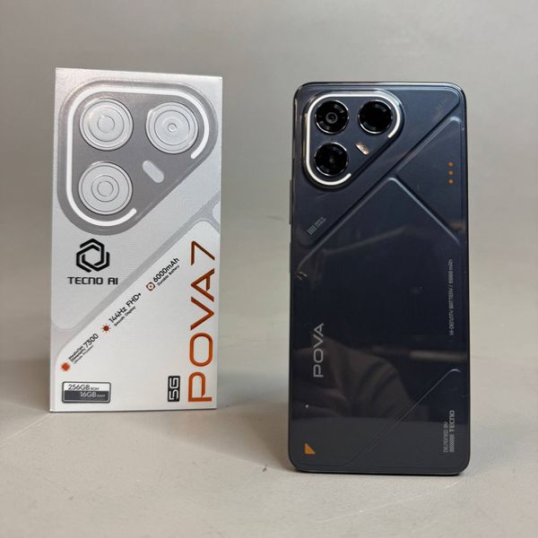 Смартфон Tecno POVA 7 5G 8/256ГБ, Geek Black черный