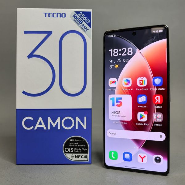 Смартфон TECNO Camon 30 8/256 ГБ Global для РФ, Dual nano SIM, Uyuni Salt White