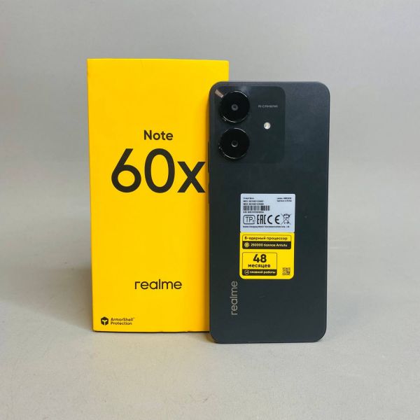 Смартфон realme Note 60X, RMX3938, 3 ГБ/64 ГБ, чёрный