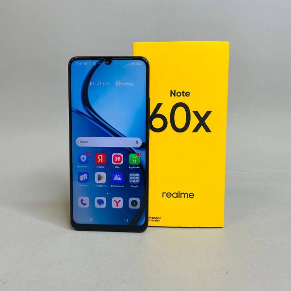 Смартфон realme Note 60X, RMX3938, 3 ГБ/64 ГБ, чёрный