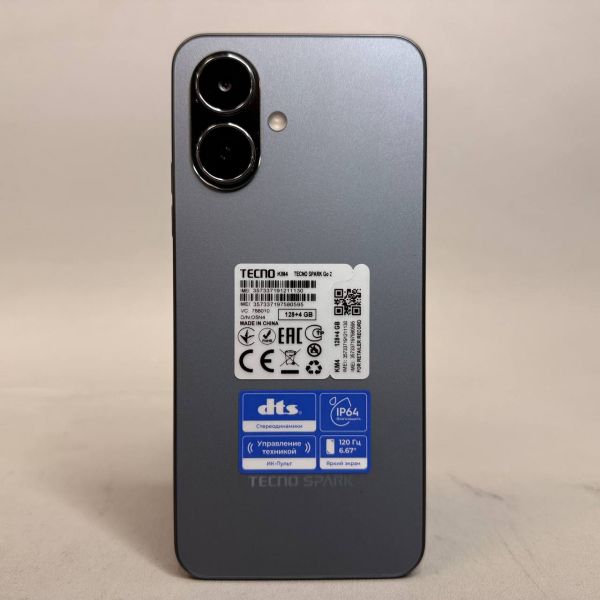 Смартфон Tecno Spark Go 2 4/128GB, черный
