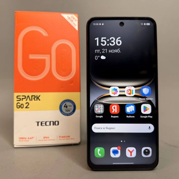 Смартфон Tecno Spark Go 2 4/128GB, черный