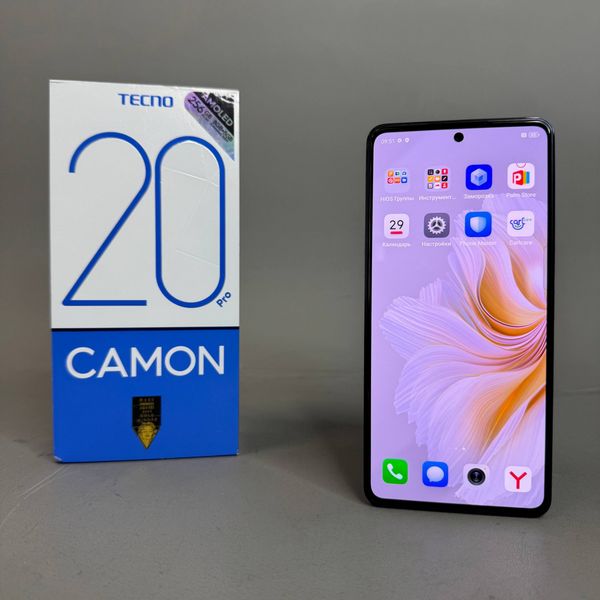 Смартфон TECNO Camon 20 Pro 8/256 ГБ, Dual nano SIM, черный