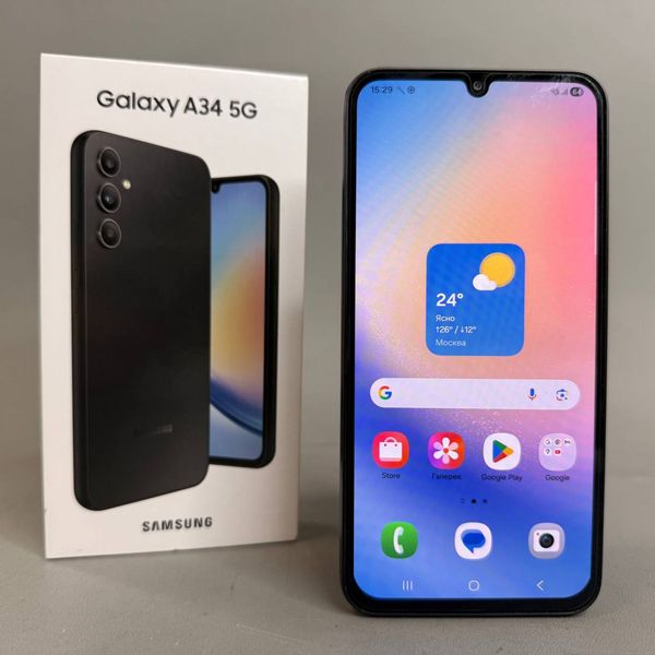 Смартфон Samsung Galaxy A34 5G 6/128 ГБ, Dual nano SIM, графит